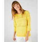 Pull ajour� en coton majoritaire