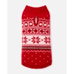 Pull pour chien maille jacquard labellis�e thermolactyl