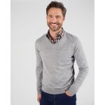 Pull classique encolure v avec laine
