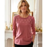 Pull col rond � sequins