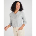 Pull col à volant mélange laine thermolactyl Pull col à volant mélange laine thermolactyl