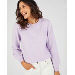 Pull doux broderie fleur