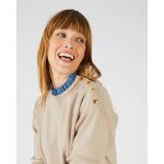 Pull jacquard chaud col volant thermolactyl