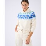 Pull jacquard col roul thermolactyl
