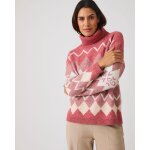 Pull jacquard col roul� thermolactyl
