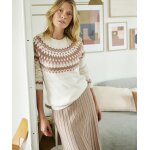 Pull jacquard esprit norv�gien d�tails brillants