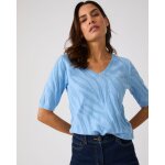 Pull jeu de maille motif z�br�
