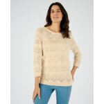 Pull maille ajoure effet crochet