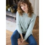 Pull maille ajoure mlange alpaga