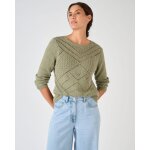 Pull maille ajour�e pur coton