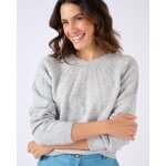 Pull maille ajourée et strass thermolactyl Pull maille ajourée et strass thermolactyl