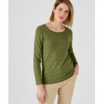 Pull en maille � impression dor�e