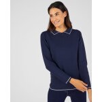 Pull maille serre col polo
