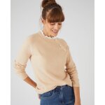 Pull mélange alpaga col broderie anglaise Pull mélange alpaga col broderie anglaise