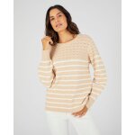 Pull rayures et maille ajour�e thermolactyl