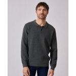 Pull thermolactyl col polo en maille textur�e.