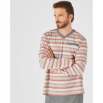 Pyjama maille jersey raye fil teint