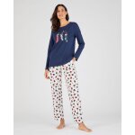 Pyjama de noël en maille jersey pur coton peigné Pyjama de noël en maille jersey pur coton peigné