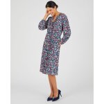 Robe boutonne crpe relif