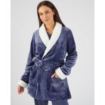 Robe de chambre thermolactyl en maille moelleuse