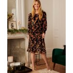 Robe drap�e en velours