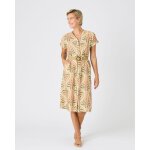 Robe gaufr�e + ceinture