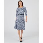 Robe imprimé fleurs en maille jacquard Robe imprimé fleurs en maille jacquard