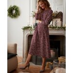 Robe imprime  manches longues