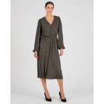 Robe lame effet cache - coeur