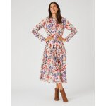 Robe longue crpe relif