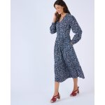 Robe longue pure viscose reli�f�e