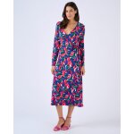 Robe maille effet cache - coeur viscose stretch