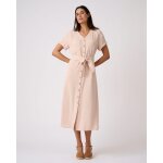 Robe - saharienne tissu cr�pe