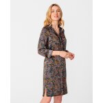 Robe satin mat imprim� camouflage