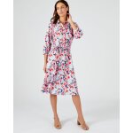 Robe tissu crêpe reliéfé à fleurs Robe tissu crêpe reliéfé à fleurs
