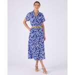 Robe tissu gaufr� + ceinture