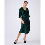 Robe en velours plissé satiné + ceinture Robe en velours plissé satiné + ceinture