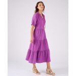Robe  volants en gaze de coton