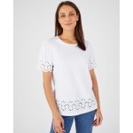 T - shirt brodé ajouré T - shirt brodé ajouré