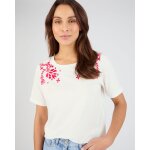 T - shirt brod� pur coton