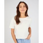 T - shirt broderie et sequins pur coton