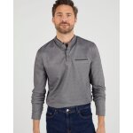 T - shirt col mao boutonn