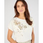 T - shirt imprim� brillant et sequins