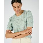 T - shirt en maille ajoure effet dentelle