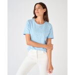 T - shirt maille brod�e pur coton
