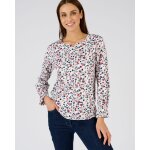 T - shirt maille chaude fleurie