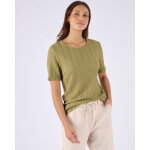 T - shirt maille jacquard effet froiss�