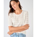 T - shirt maille jacquard reli�f�e