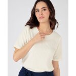 T - shirt maille jacquard reli�f�e