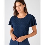 T - shirt maille jacquard reli�f�e